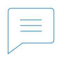 An icon of a chat bubble